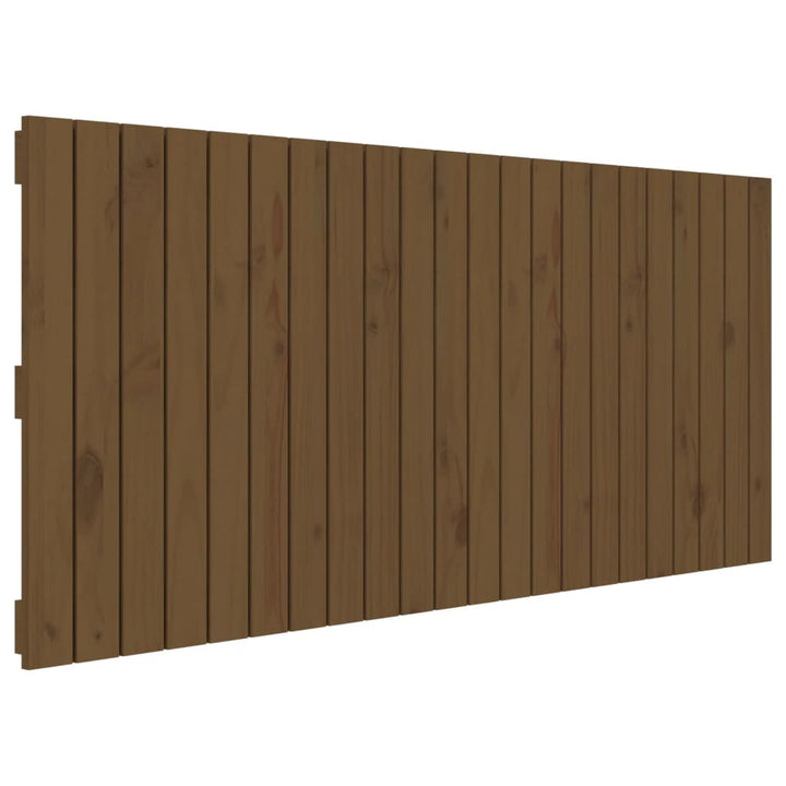 sengegavl 140x3x60 cm massivt fyrretræ gyldenbrun