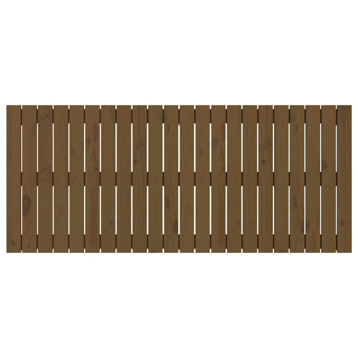 sengegavl 140x3x60 cm massivt fyrretræ gyldenbrun