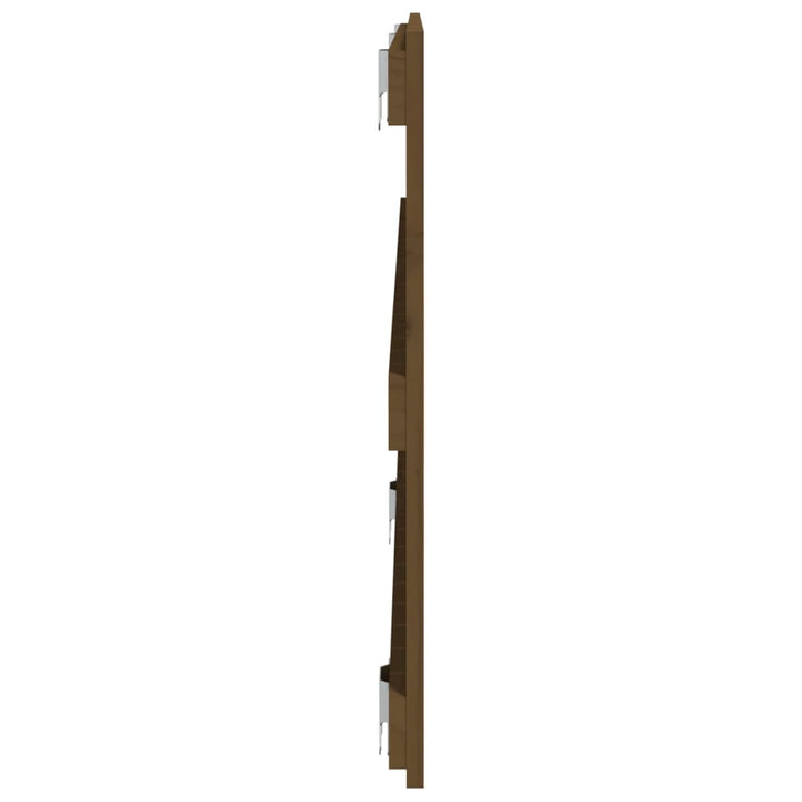 sengegavl 140x3x60 cm massivt fyrretræ gyldenbrun