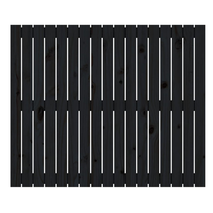 sengegavl 108x3x90 cm massivt fyrretræ sort