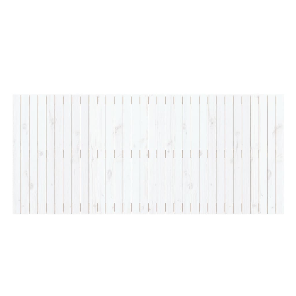 sengegavl 204x3x90 cm massivt fyrretræ hvid