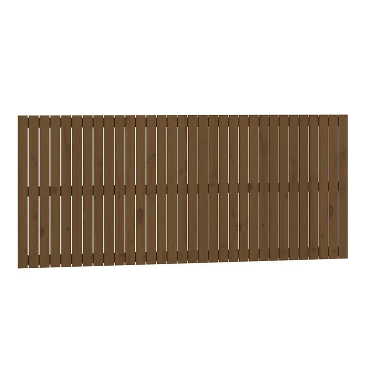 sengegavl 204x3x90 cm massivt fyrretræ gyldenbrun
