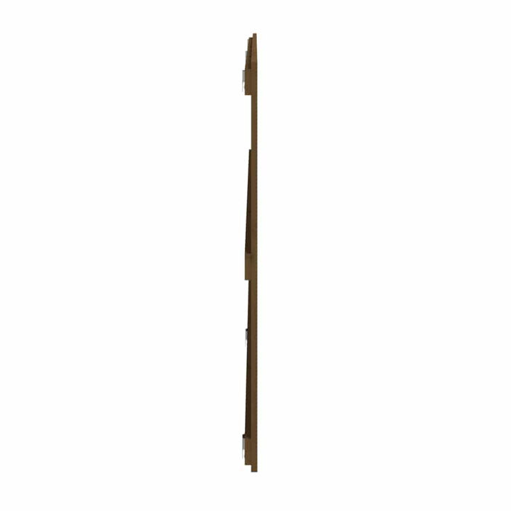 sengegavl 204x3x90 cm massivt fyrretræ gyldenbrun