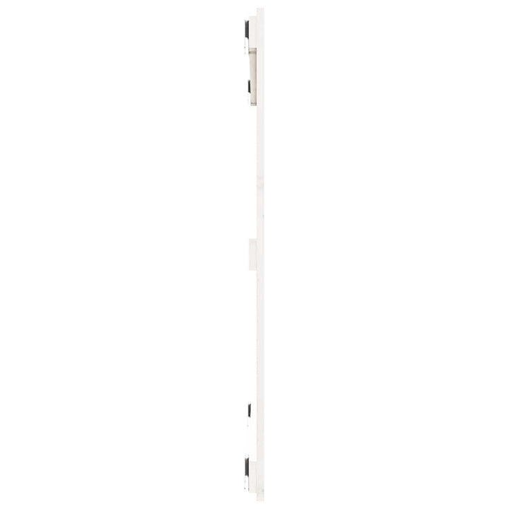 sengegavl 95,5x3x90 cm massivt fyrretræ hvid