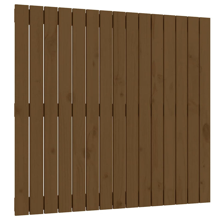sengegavl 95,5x3x90 cm massivt fyrretræ gyldenbrun