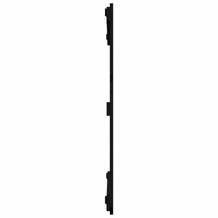 sengegavl 95,5x3x90 cm massivt fyrretræ sort