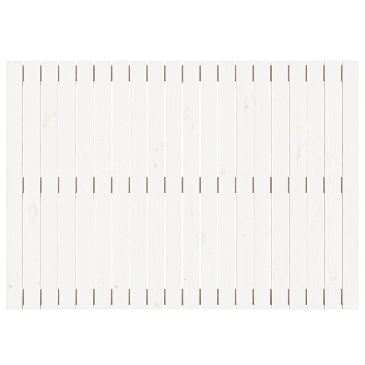 sengegavl 127,5x3x90 cm massivt fyrretræ hvid