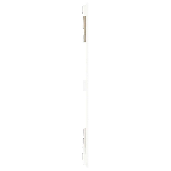 sengegavl 147x3x90 cm massivt fyrretræ hvid