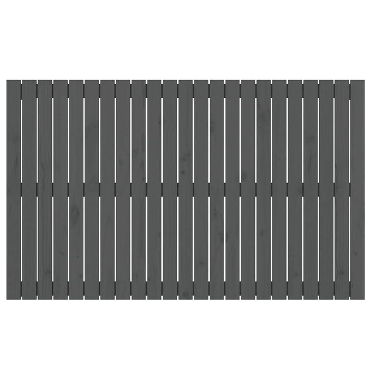 sengegavl 147x3x90 cm massivt fyrretræ grå