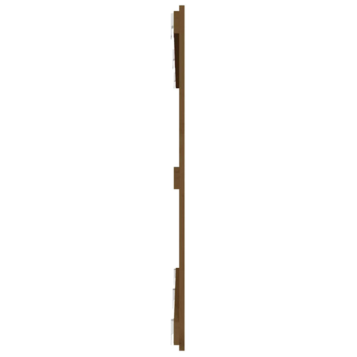 sengegavl 147x3x90 cm massivt fyrretræ gyldenbrun