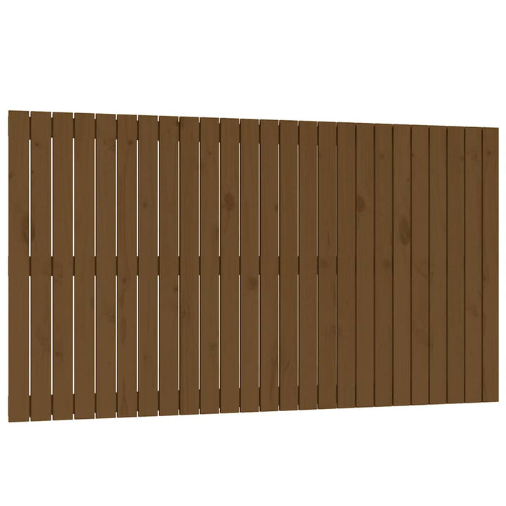 sengegavl 159,5x3x90 cm massivt fyrretræ gyldenbrun