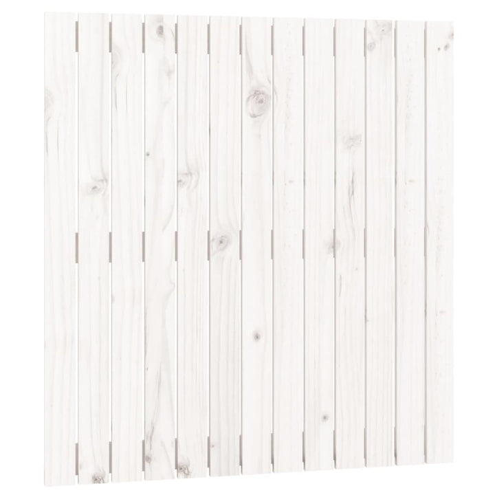 sengegavl 82,5x3x90 cm massivt fyrretræ hvid