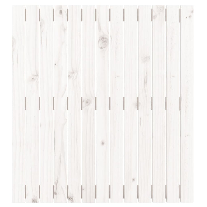 sengegavl 82,5x3x90 cm massivt fyrretræ hvid
