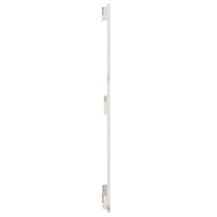sengegavl 82,5x3x90 cm massivt fyrretræ hvid