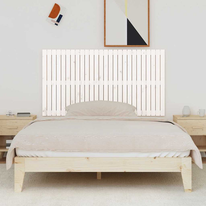 sengegavl 166x3x90 cm massivt fyrretræ hvid