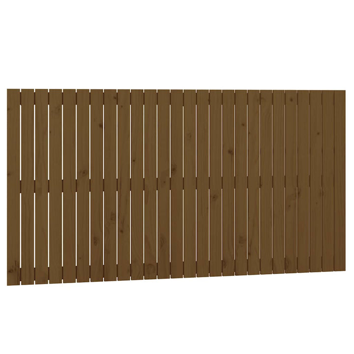 sengegavl 166x3x90 cm massivt fyrretræ gyldenbrun
