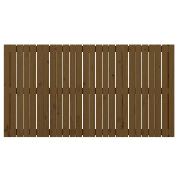 sengegavl 166x3x90 cm massivt fyrretræ gyldenbrun