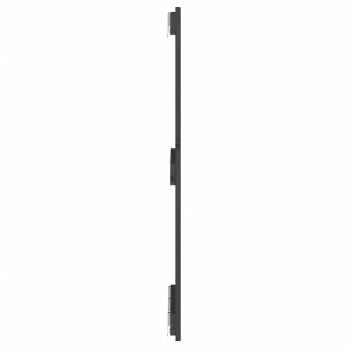 sengegavl 140x3x90 cm massivt fyrretræ grå