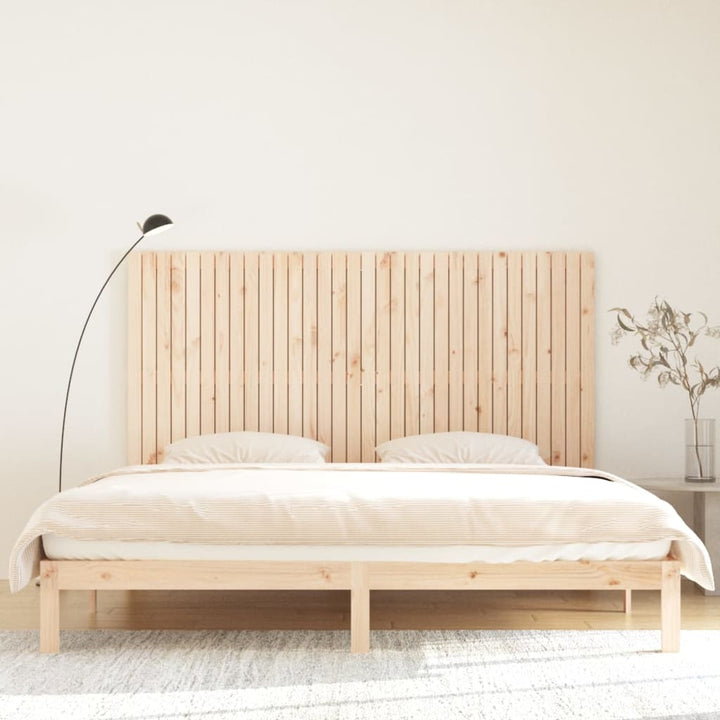 sengegavl 204x3x110 cm massivt fyrretræ