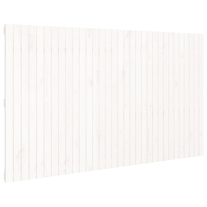 sengegavl 204x3x110 cm massivt fyrretræ hvid