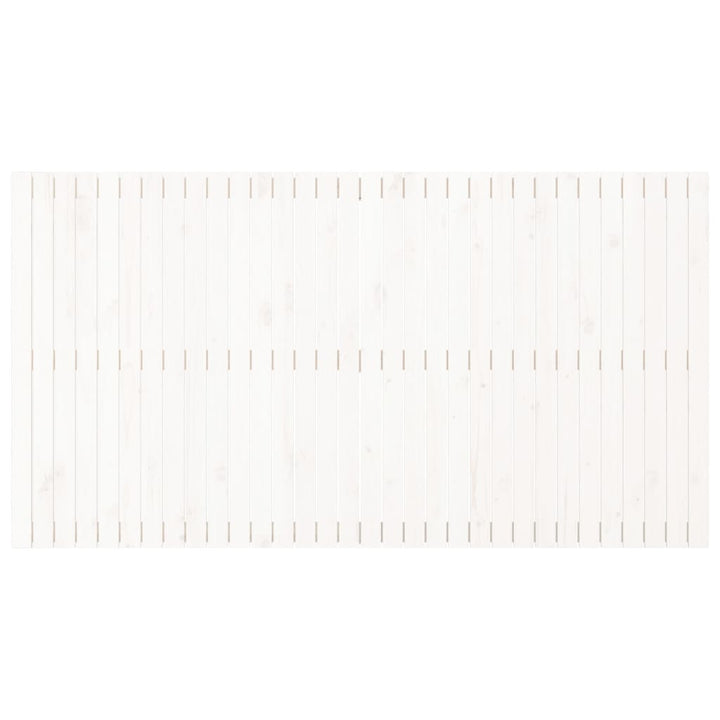 sengegavl 204x3x110 cm massivt fyrretræ hvid