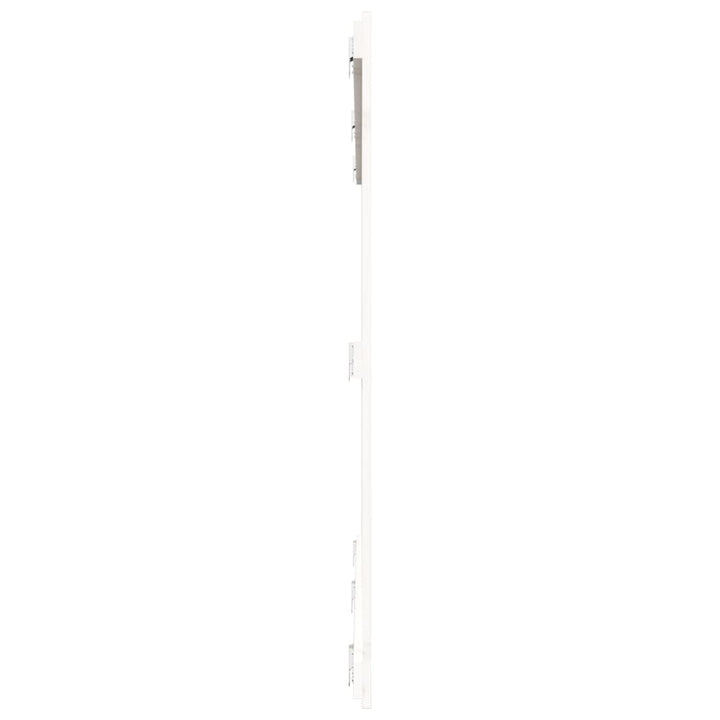 sengegavl 204x3x110 cm massivt fyrretræ hvid