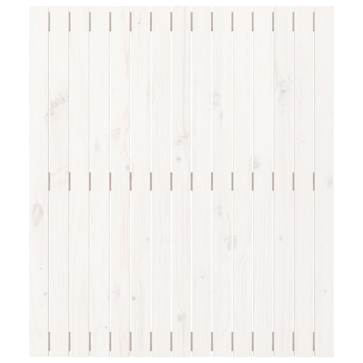 sengegavl 95,5x3x110 cm massivt fyrretræ hvid