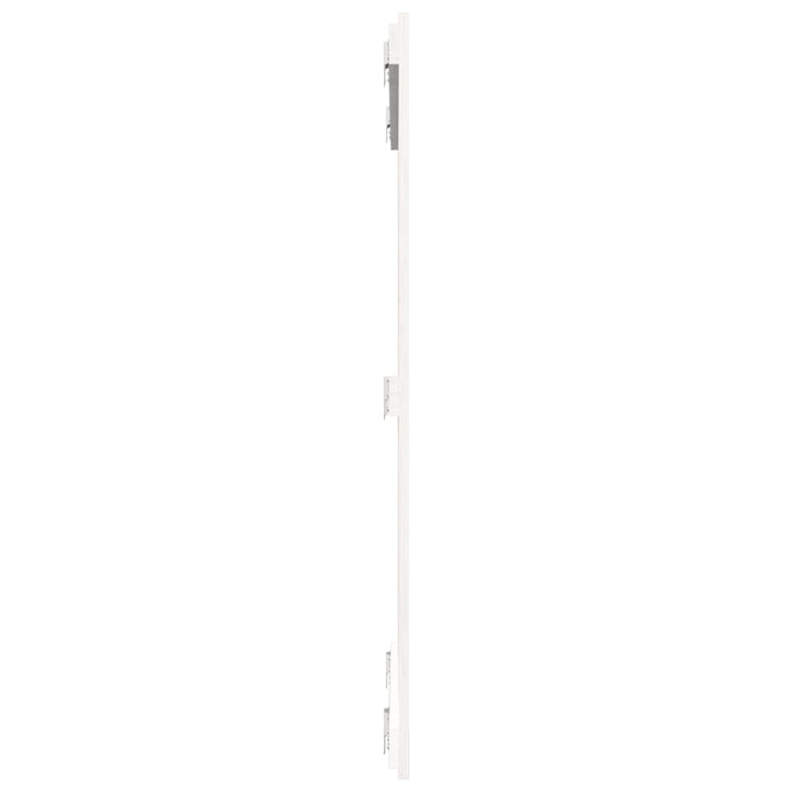 sengegavl 95,5x3x110 cm massivt fyrretræ hvid
