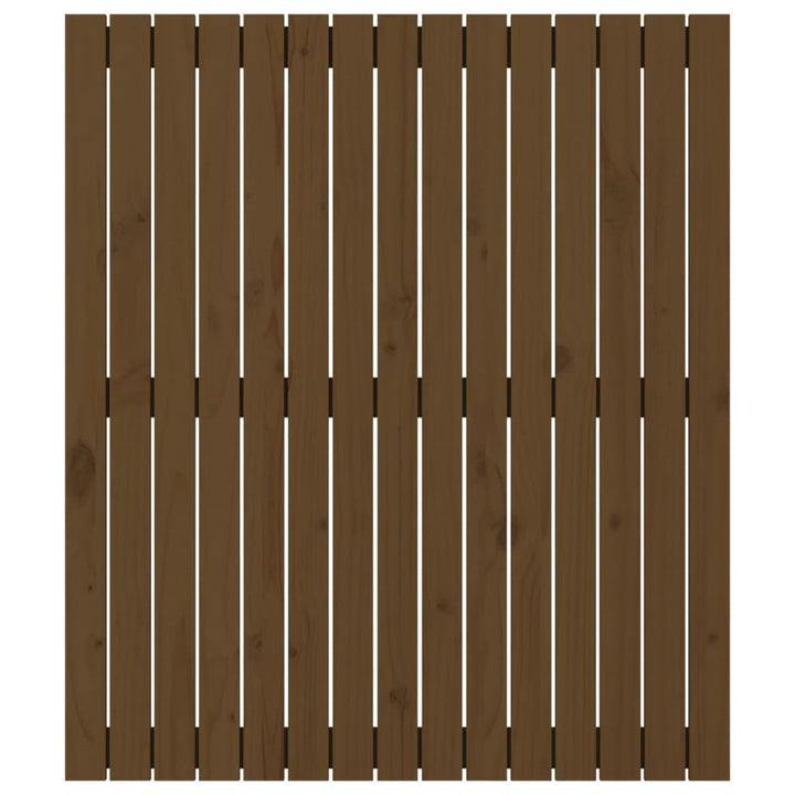 sengegavl 95,5x3x110 cm massivt fyrretræ gyldenbrun
