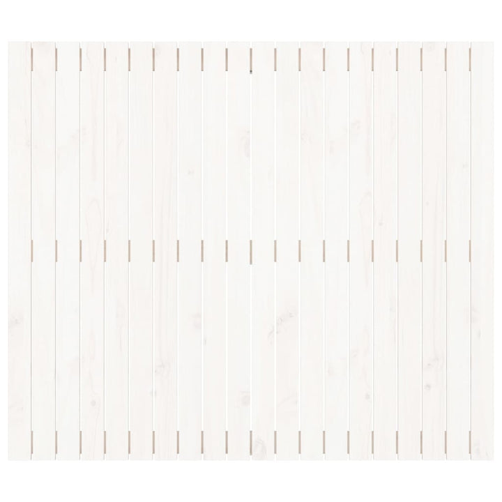 sengegavl 127,5x3x110 cm massivt fyrretræ hvid
