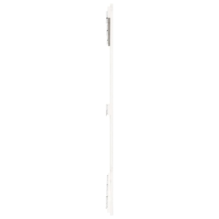 sengegavl 127,5x3x110 cm massivt fyrretræ hvid