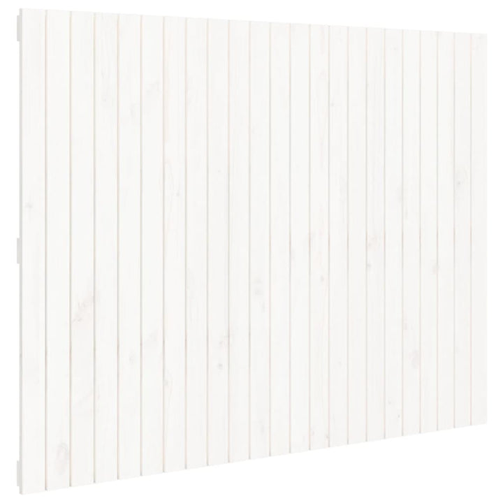 sengegavl 146,5x3x110 cm massivt fyrretræ hvid