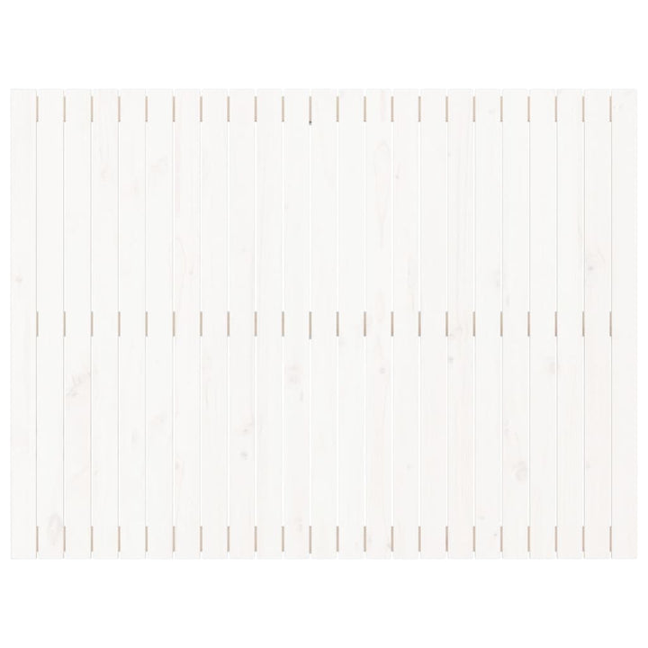 sengegavl 146,5x3x110 cm massivt fyrretræ hvid