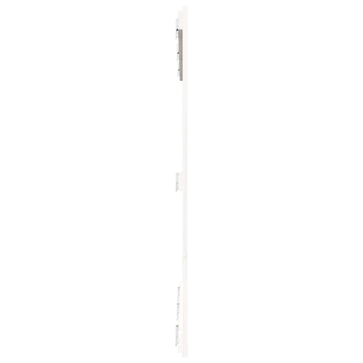 sengegavl 146,5x3x110 cm massivt fyrretræ hvid