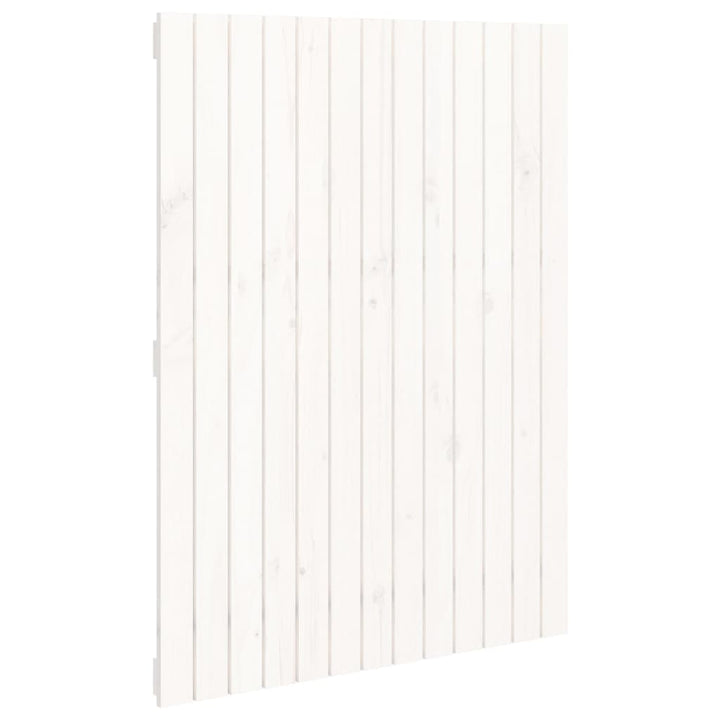 sengegavl 82,5x3x110 cm massivt fyrretræ hvid