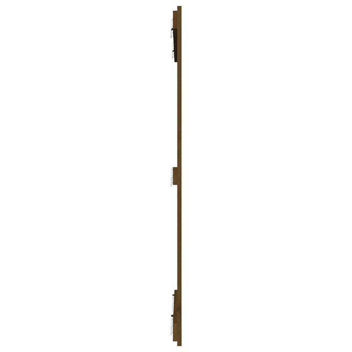 sengegavl 82,5x3x110 cm massivt fyrretræ gyldenbrun