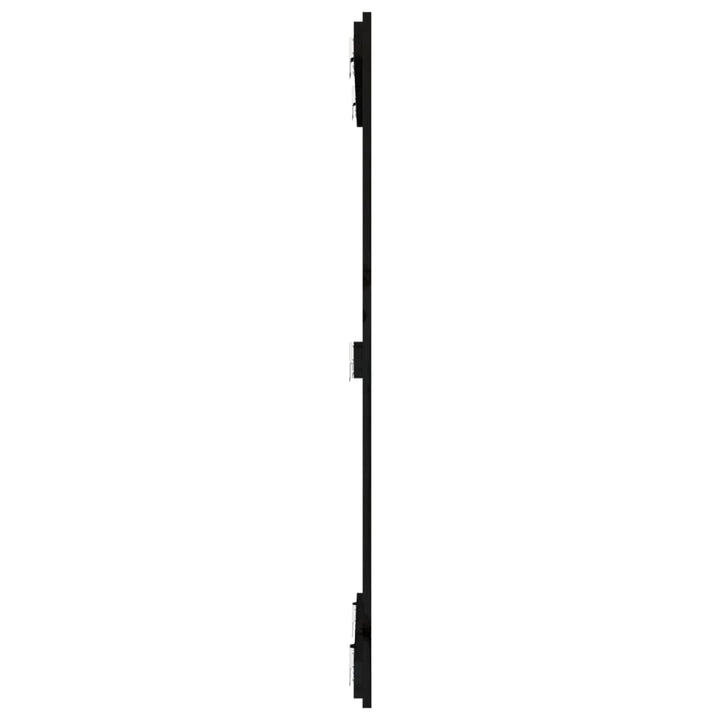 sengegavl 82,5x3x110 cm massivt fyrretræ sort