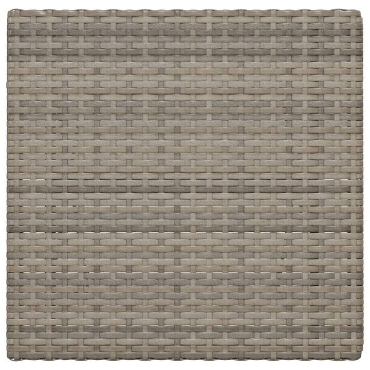 foldbart bistrobord 55x54x71 cm polyrattan grå