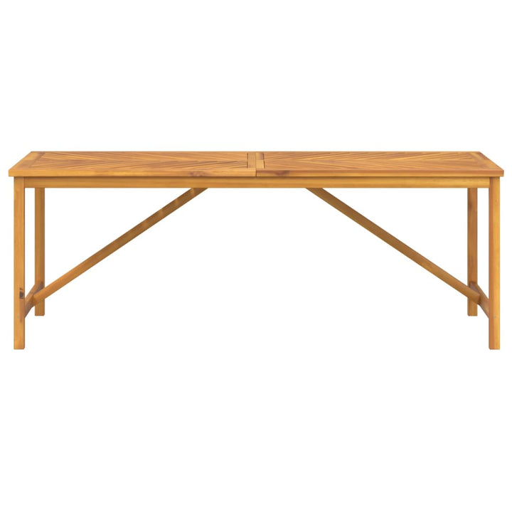 havebord 200x90x74 cm massivt akacietræ