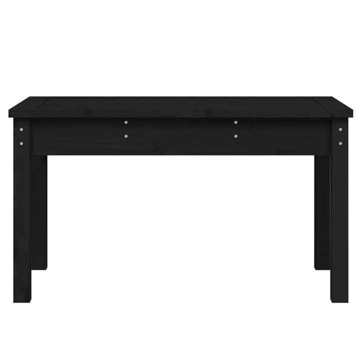 havebænk 80x44x45 cm massivt fyrretræ sort