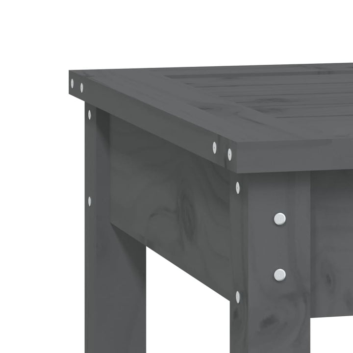 2-personers havebænk 159,5x44x45 cm massivt fyrretræ grå
