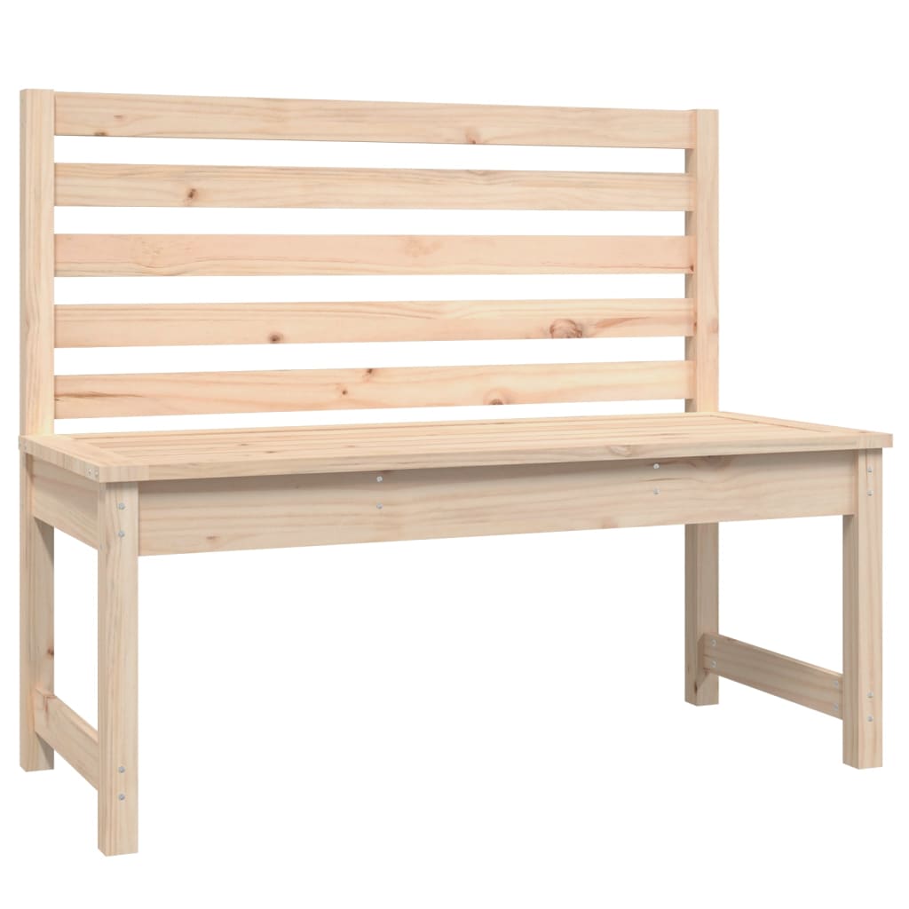 havebænk 109 cm massivt fyrretræ