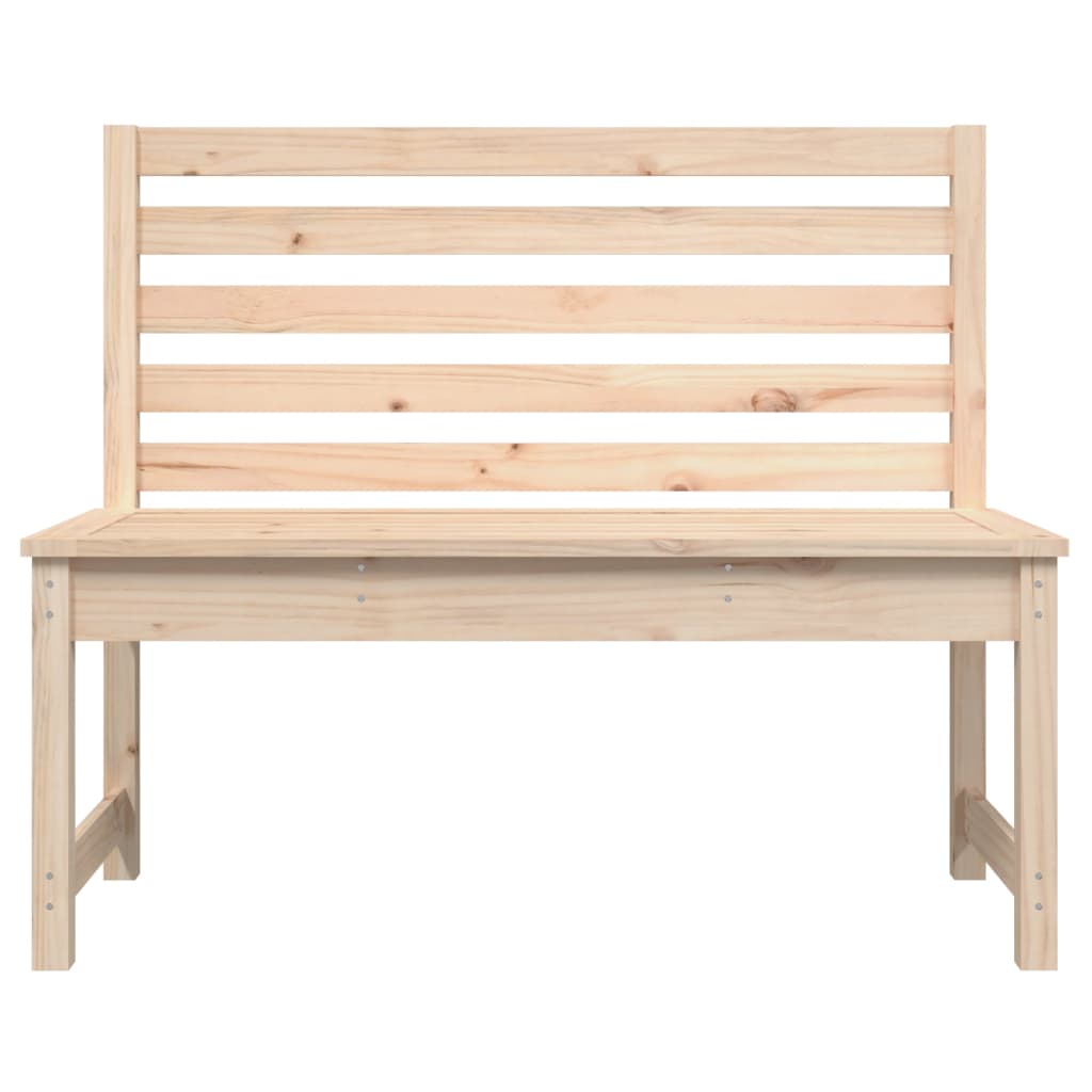 havebænk 109 cm massivt fyrretræ