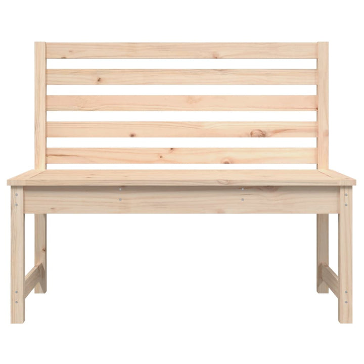 havebænk 109 cm massivt fyrretræ