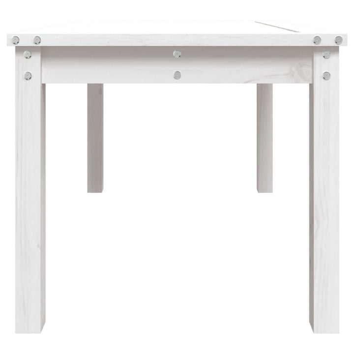 havebord 82,5x50,5x45 cm massivt fyrretræ hvid