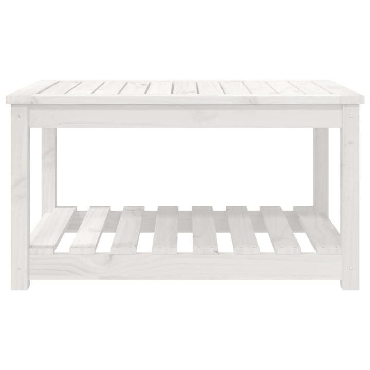 havebord 82,5x50,5x45 cm massivt fyrretræ hvid