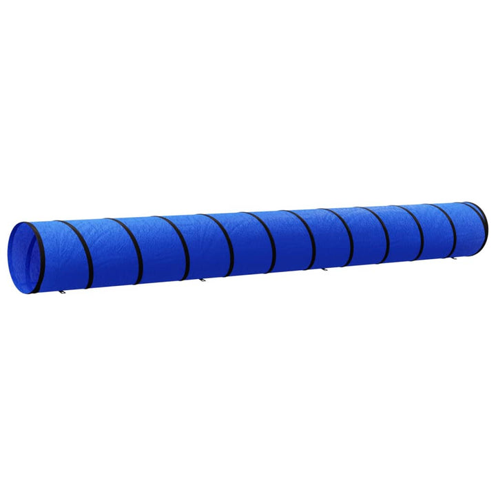 agilitytunnel til hunde Ø55x500 cm polyester blå