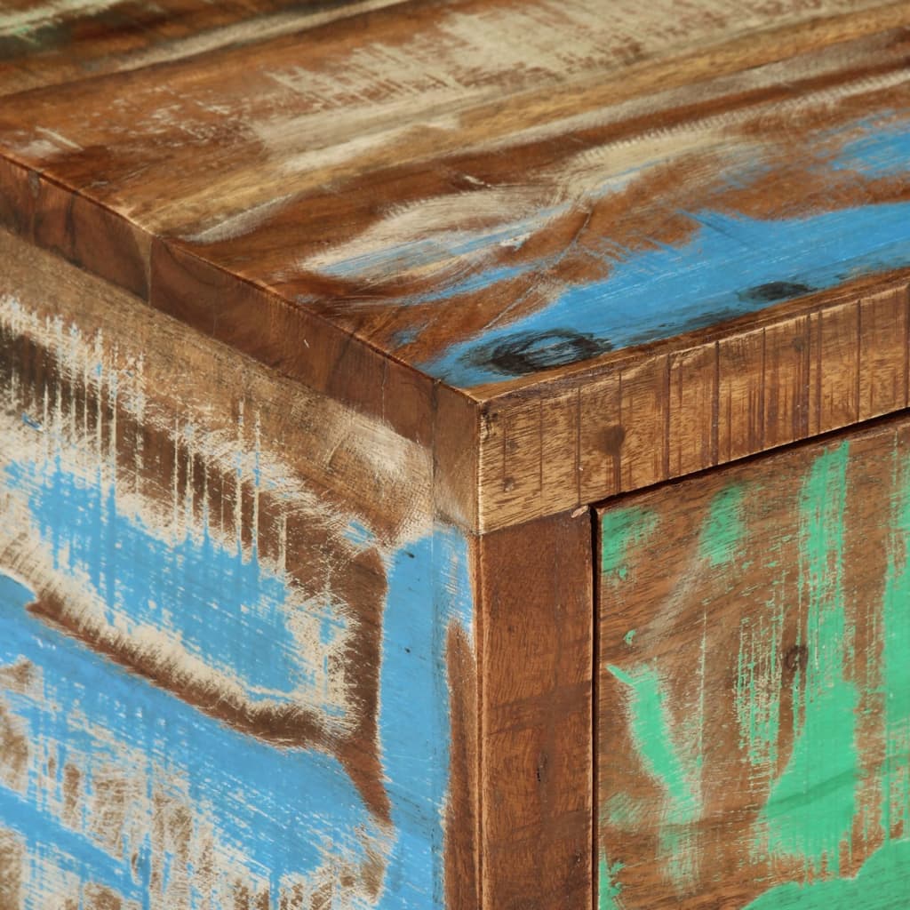 TV-bord (118-200) x 30 x 40 cm massivt genbrugstræ