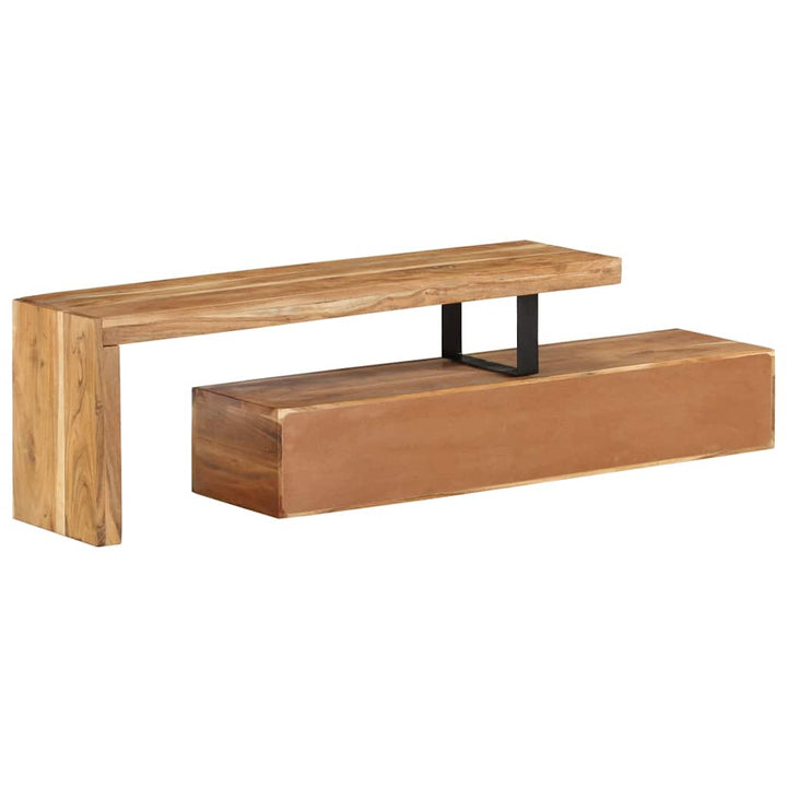 TV-bord (118-200) x 30 x 40 cm massivt træ akacie
