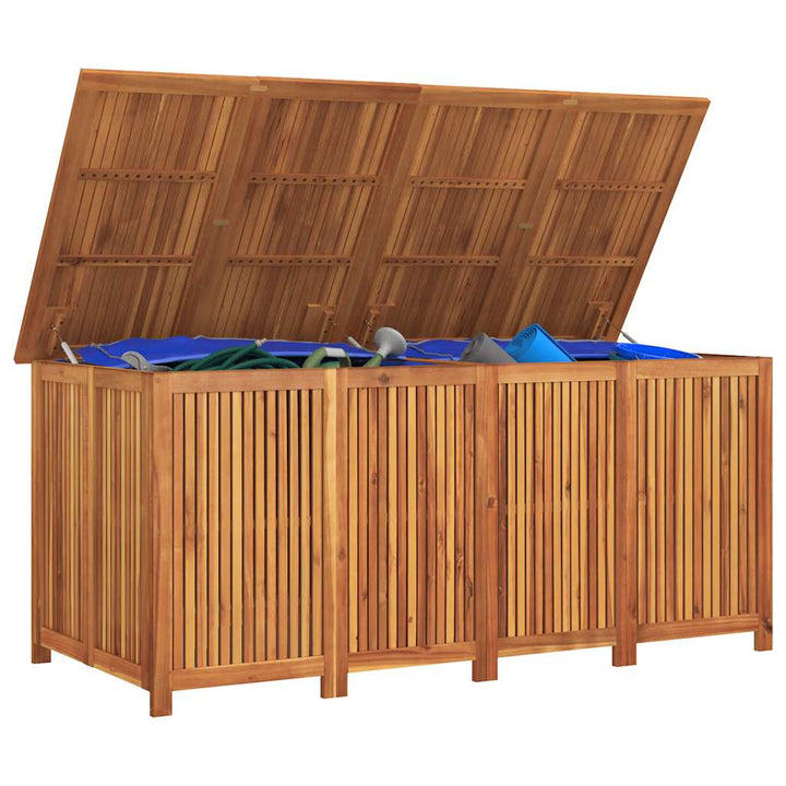 opbevaringsboks til haven 200x80x75 cm massivt træ